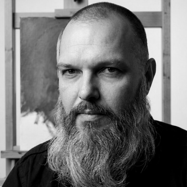 Portrait of Csaba Tibor Palotas, figurative artist and lead tutor of the Artist Roadmap figure drawing course at Life Drawing MK, Milton Keynes