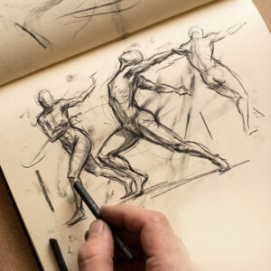 Life Drawing MK - gesture and line course by Csaba Tibor Palotas